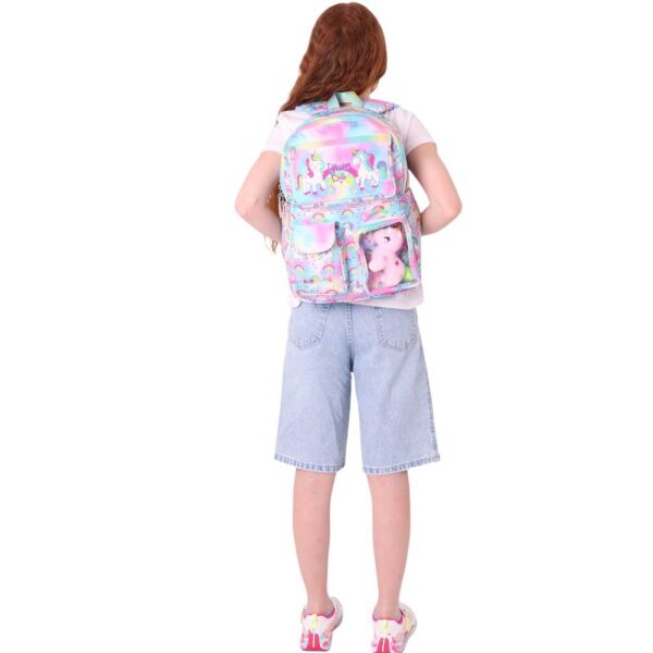 Kaukko Kids L5243 Plush Unicorn İlkokul Çantası