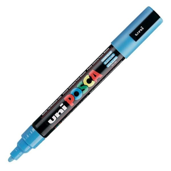Uniball Posca Boyama Markörü PC-5M 1.8-2.5 mm Açık Mavi