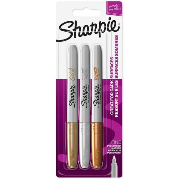 Sharpıe Metalik Markör 3 Lü Karışık Renk 1986006