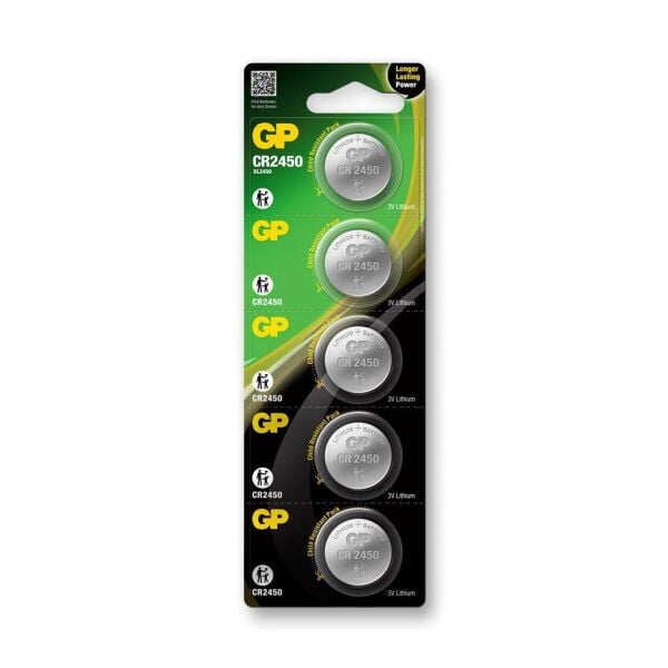 GP CR2450-10 3V Lityum Düğme Pil 10'lu Paket
