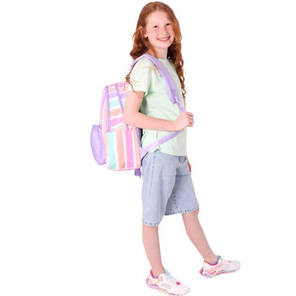 Kaukko K1801 Rainbow Line Lila Sırt Çantası