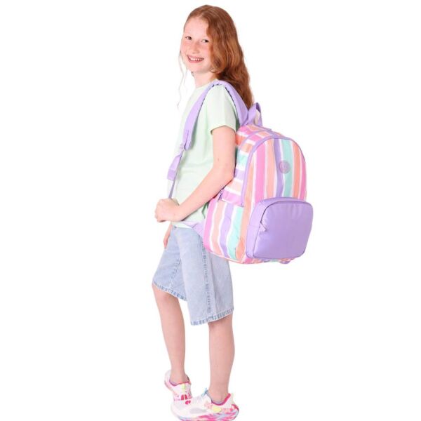 Kaukko K1801 Rainbow Line Lila Sırt Çantası