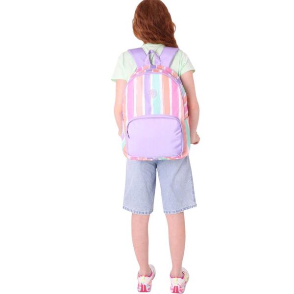 Kaukko K1801 Rainbow Line Lila Sırt Çantası