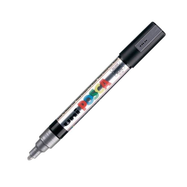 Uniball Posca Boyama Markörü PC-5M 1.8-2.5 mm Gümüş
