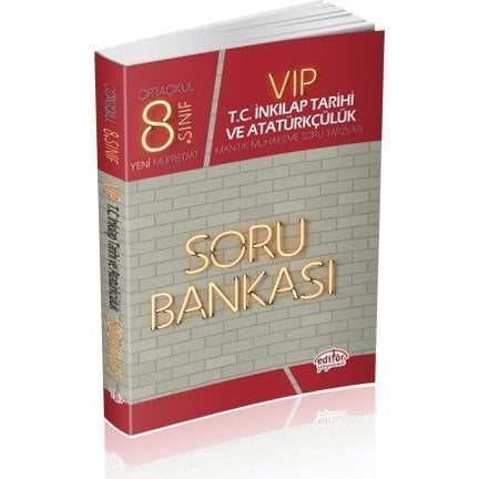 Editör 8.Sınıf Lgs İnkılap Tarihi Soru Bankası Yeni Tarz