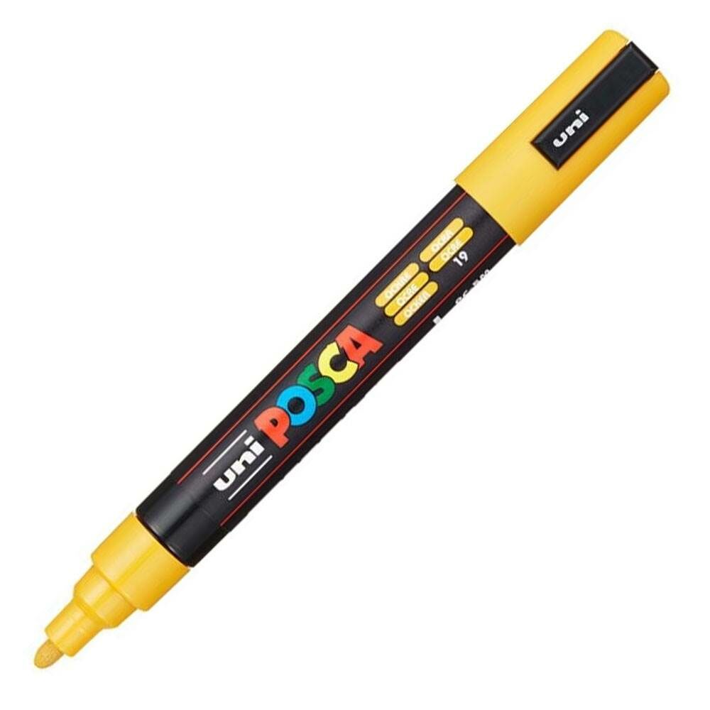 Uniball Posca Boyama Markörü PC-5M 1.8-2.5 mm Okra