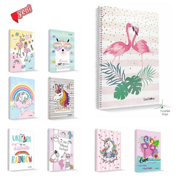 Dream A4 96 Yaprak Kareli Plastik Kapak Spiralli Defter 72511