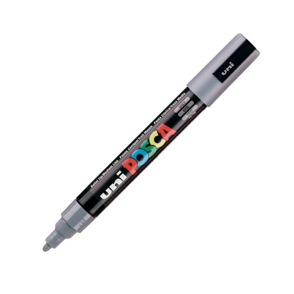 Uniball Posca Boyama Markörü PC-5M 1.8-2.5 mm Gri