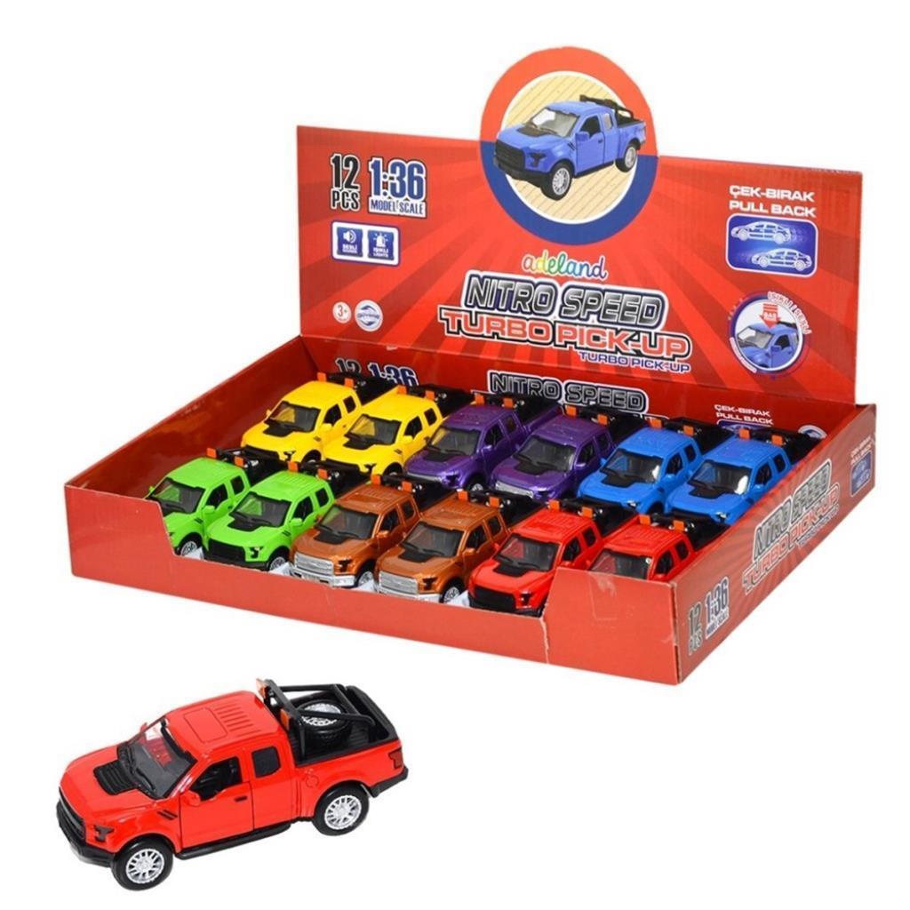 Nitro Speed 1:36 Çek Bırak Metal Turbo Pick-Up Araba 425000