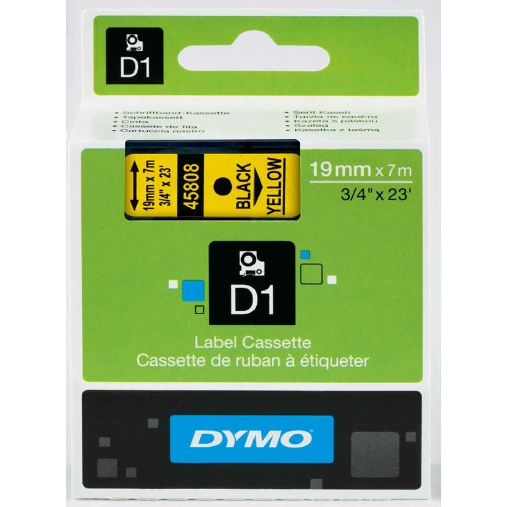 Dymo Şerit D1 19Mm X 7Mt Sarı/Siyah 720880 45808