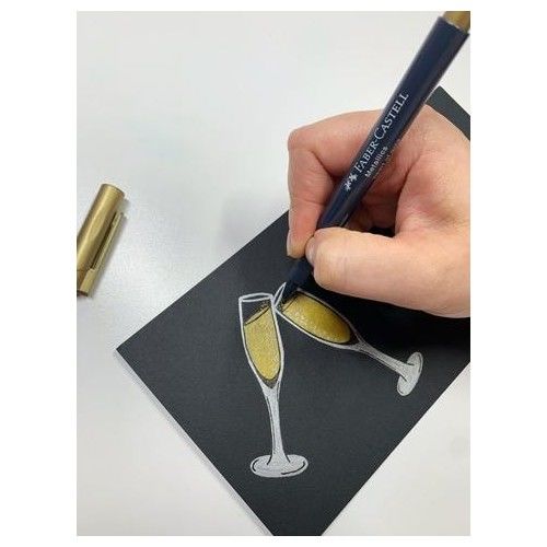 Faber Castell Metalik Markör Kalem 2020 Altın 160750