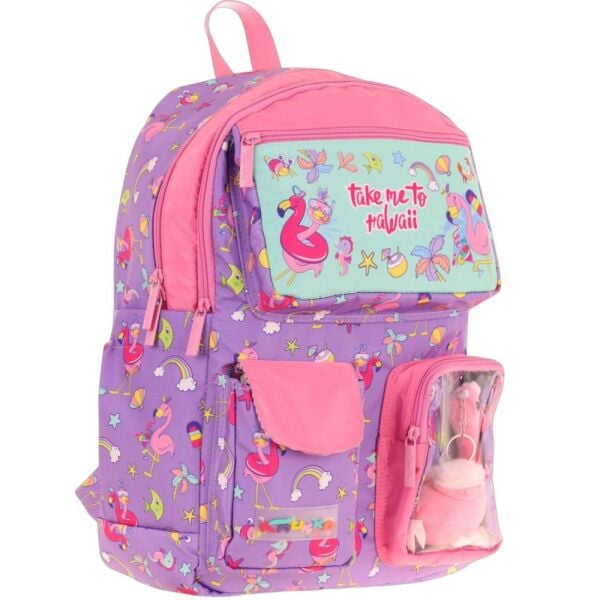 Kaukko Kids L5240 Plush Flamingo İlkokul Çantası