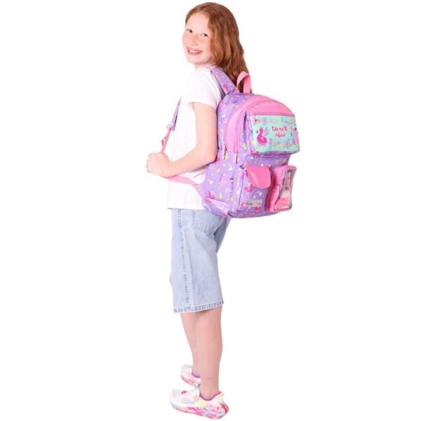 Kaukko Kids L5240 Plush Flamingo İlkokul Çantası