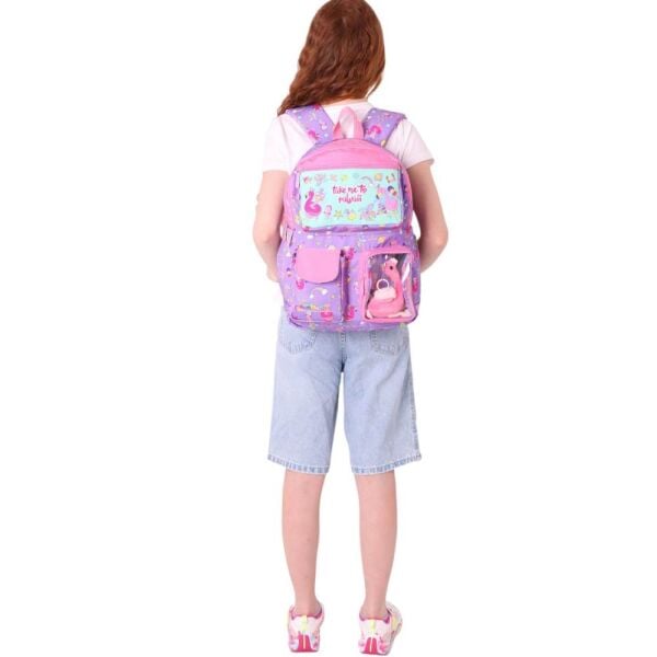 Kaukko Kids L5240 Plush Flamingo İlkokul Çantası
