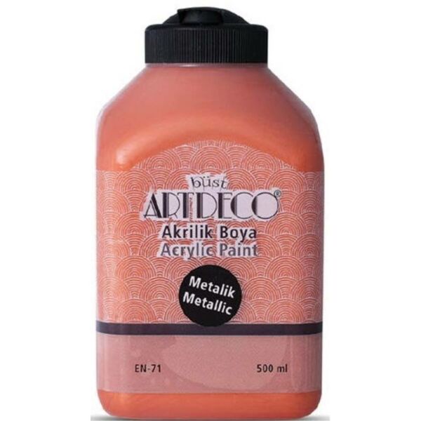 Artdeco Akrilik Boya Metalik 500 Ml Bakır Y-071L-3728
