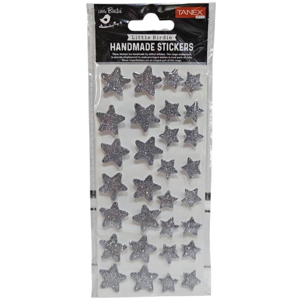 Tanex Sticker Handmade Silikon Gümüş Yıldız Serisi 2801505
