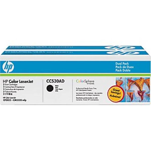 HP 304A Black Siyah Çiftli 3.500 Sayfa Toner CC530AD