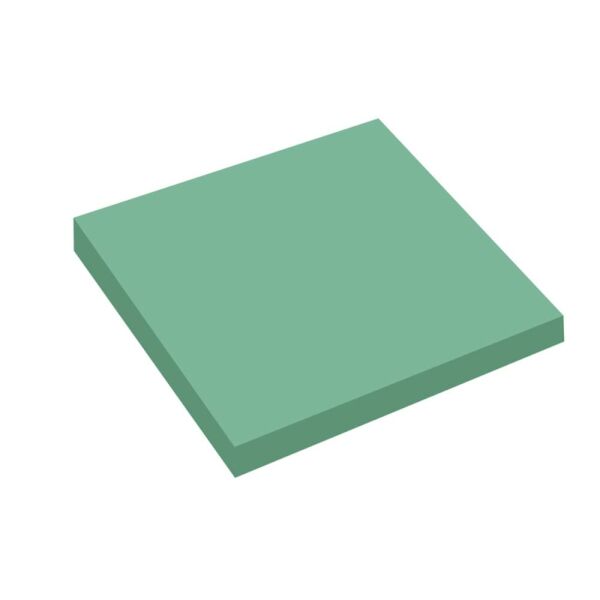 Kraf 7676TR 76x76 mm 50 Yaprak Yapışkanlı Şeffaf Yeşil Not Kağıdı
