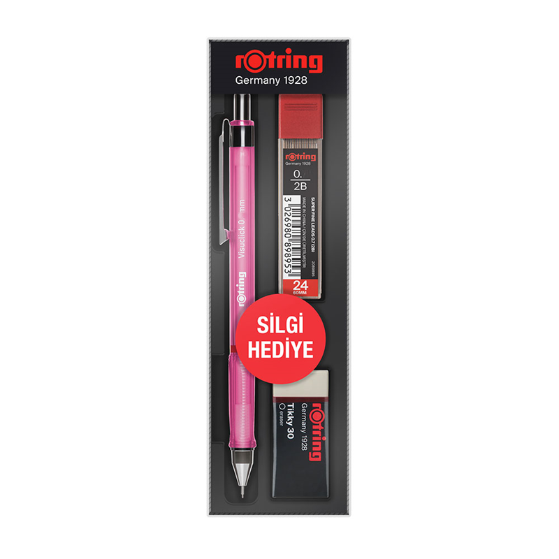 Rotring Visuclick Versatil Kalem Seti 05 mm Silgi+Min Pembe