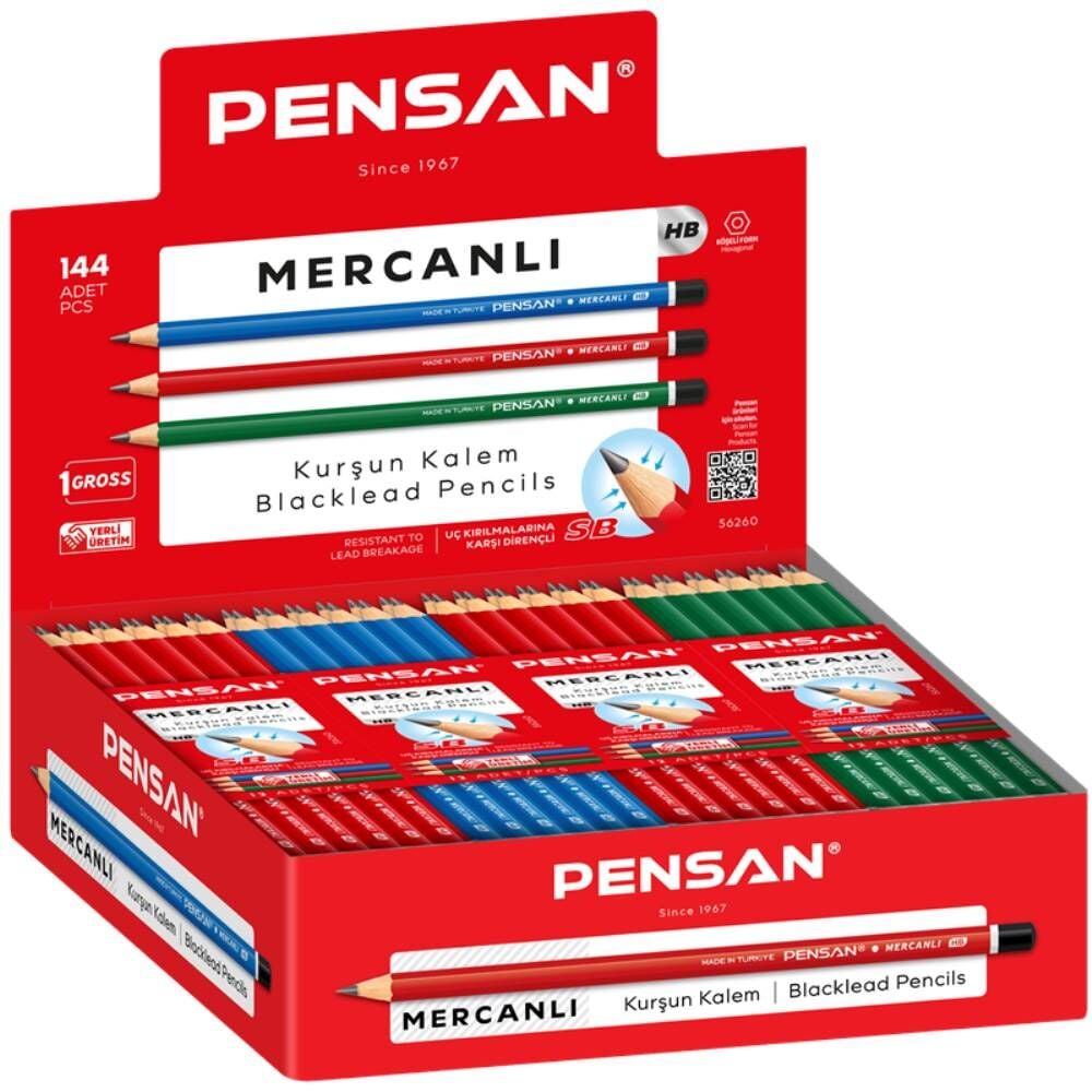 Pensan Kurşun Kalem Mercanlı 56260