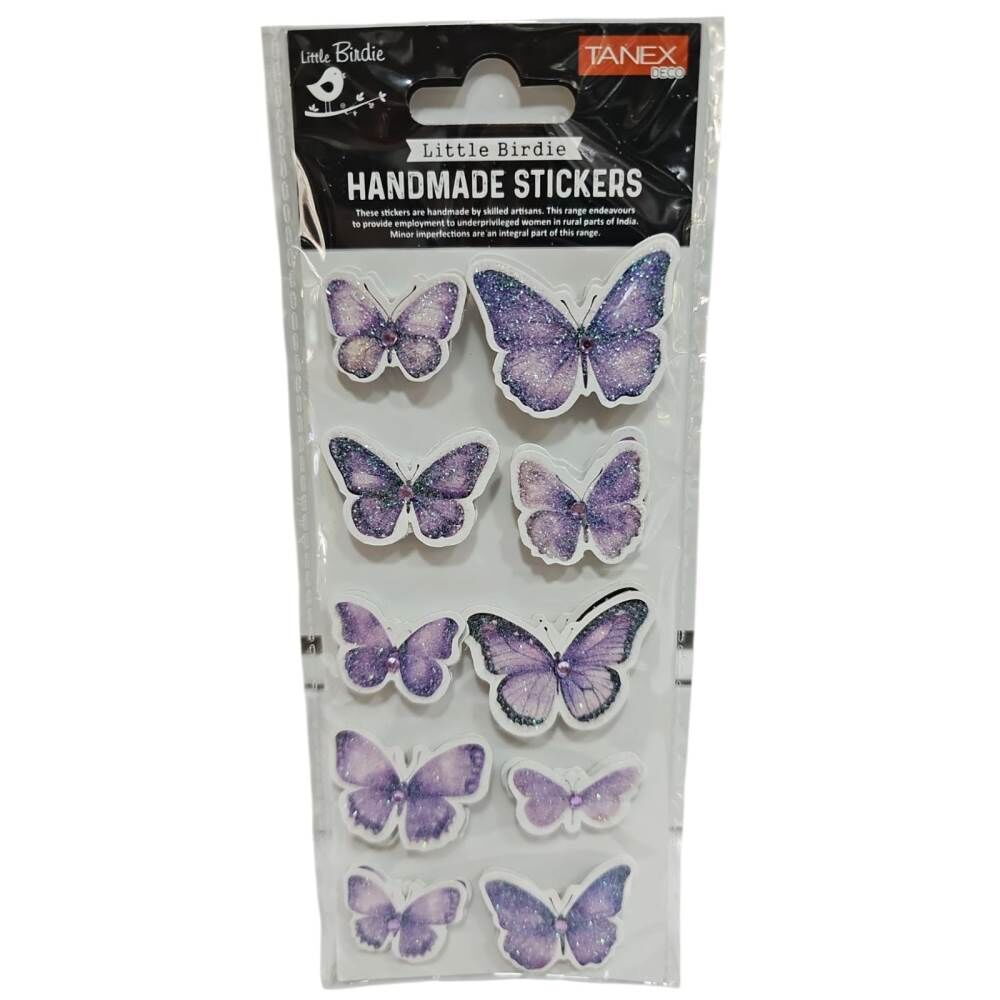 Tanex Sticker Handmade Taşlı Kelebek Serisi 280305