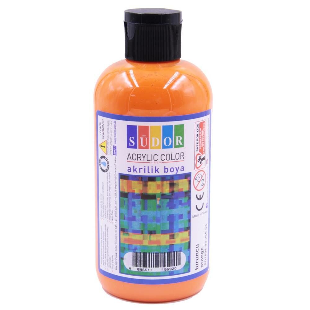 Südor Akrilik Boya 250 Ml Turuncu Sd1008-03