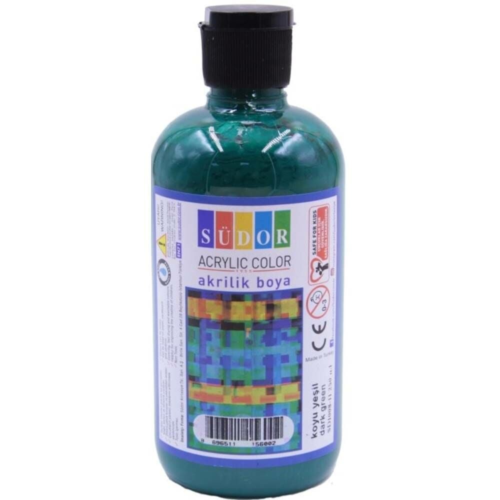 Südor Akrilik Boya 250 Ml Koyu Yeşil Sd1008-11