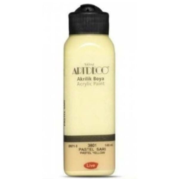 Artdeco Akrilik Boya Pastel 140 Ml Sarı Y-070R-3801