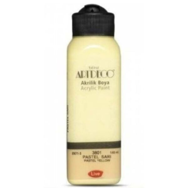 Artdeco Akrilik Boya Pastel 140 Ml Sarı Y-070R-3801