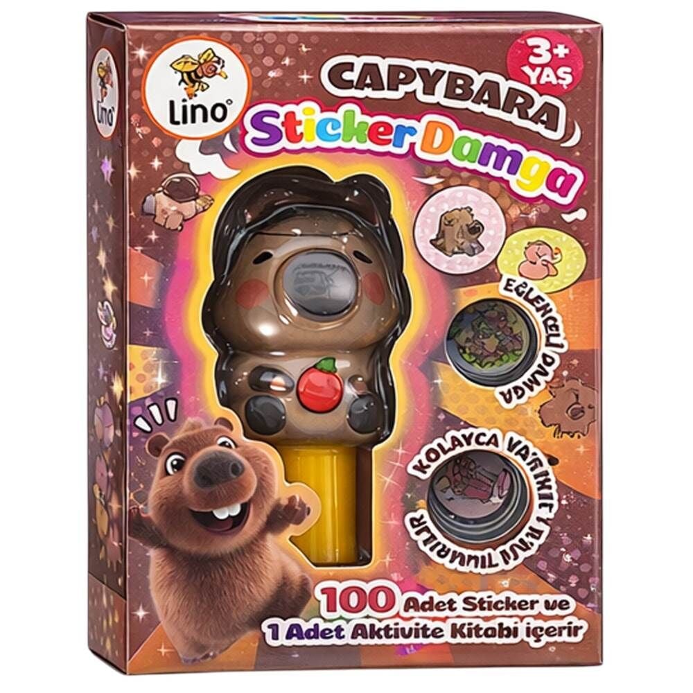 Lino LS-904-2 Tekrar Kullanılabilen Sticker Damga Capybara
