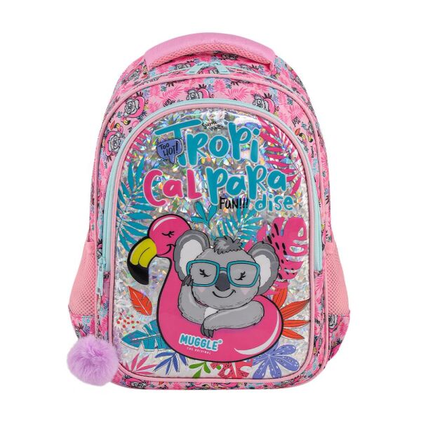 Muggle MU-8904 Tropikal Pradice Koala Pembe İlkokul Çantası