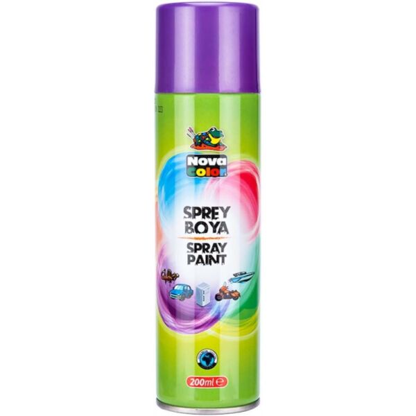 Nova Color Sprey Boya 200 Ml Mor Nc-808