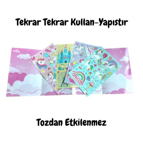 Lin o LS-402 Tekrar Kullanılabilen Sticker Unicorn
