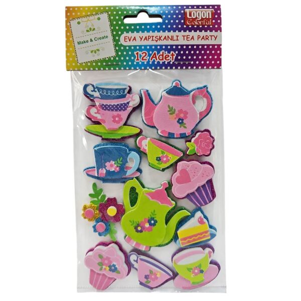 Logon Sticker Yapışkanlı Eva Tea Party 4044