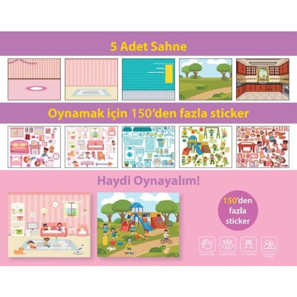 Lino LS-602 Tekrar Kullanılabilen Sticker Günlük Hayat