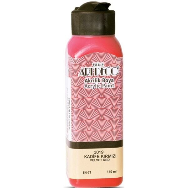 Artdeco Akrilik Boya 140 Ml Kadife Kırmızı Y-070R-3019