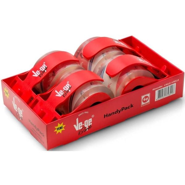 Vege Bant 48X40 Handy Pack Kesicili Koli Bandı 4 Lü