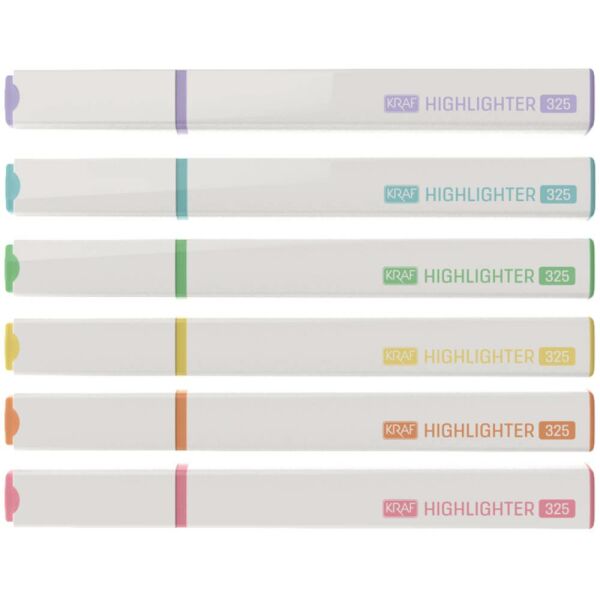 Kraf Fosforlu Kalem Yassı Gövde 325 6 Lı