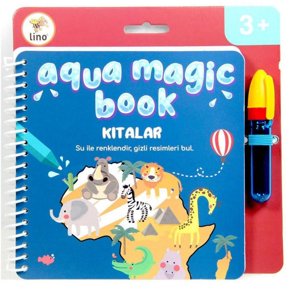 Lino TLF-1001 Aqua Magic Book Sihirli Boyama Kitabı Kıtalar