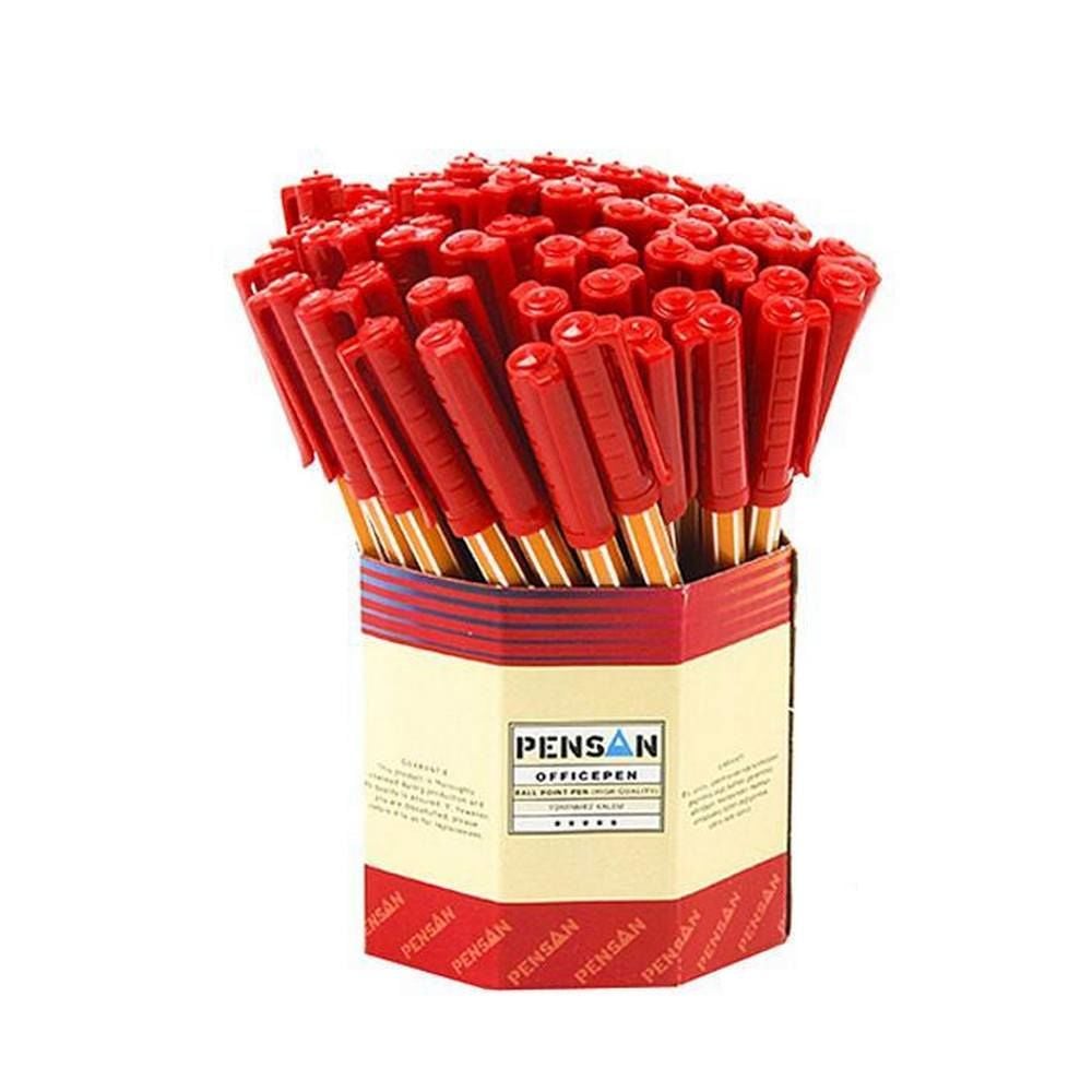 Pensan Office Pen 1010 Tükenmez Kalem 1.0 mm 60 lı Kırmızı