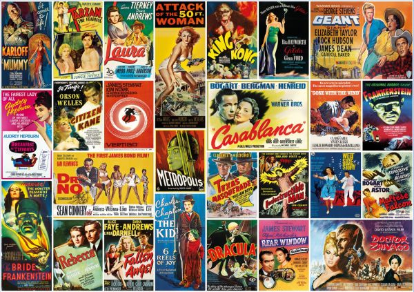 Vintage Movie Posters 1000 Parça Puzzle 20759