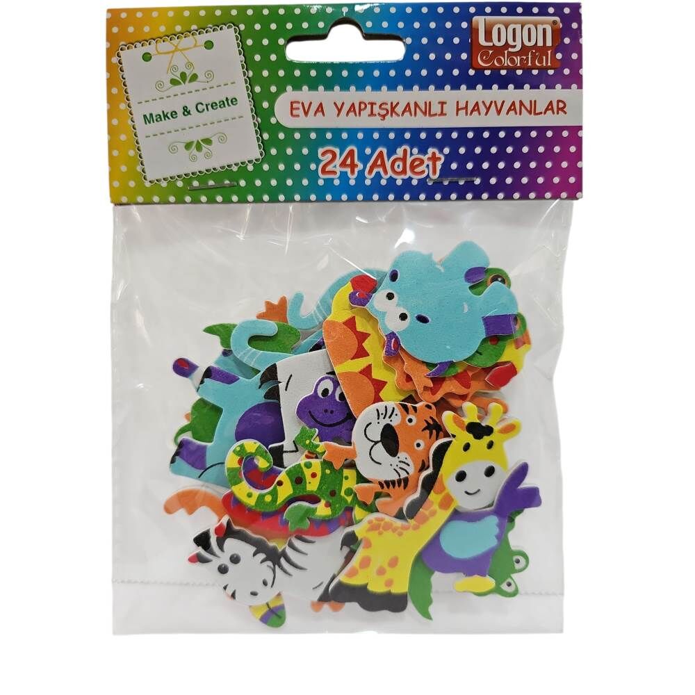 Logon Sticker Yapışkanlı Eva Hayvanlar 4054