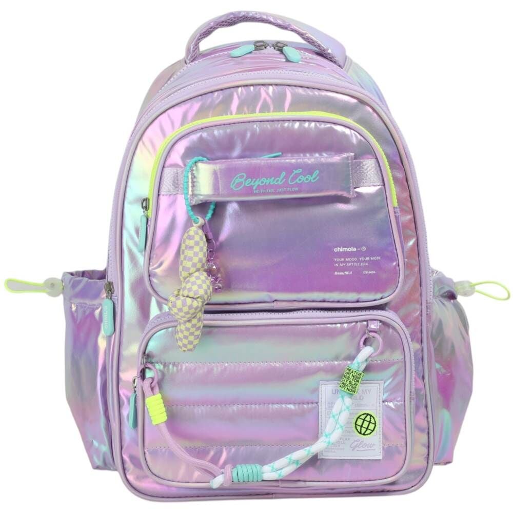 Chimola CN0059 Puffy Shiny Lila İlkokul Çantası