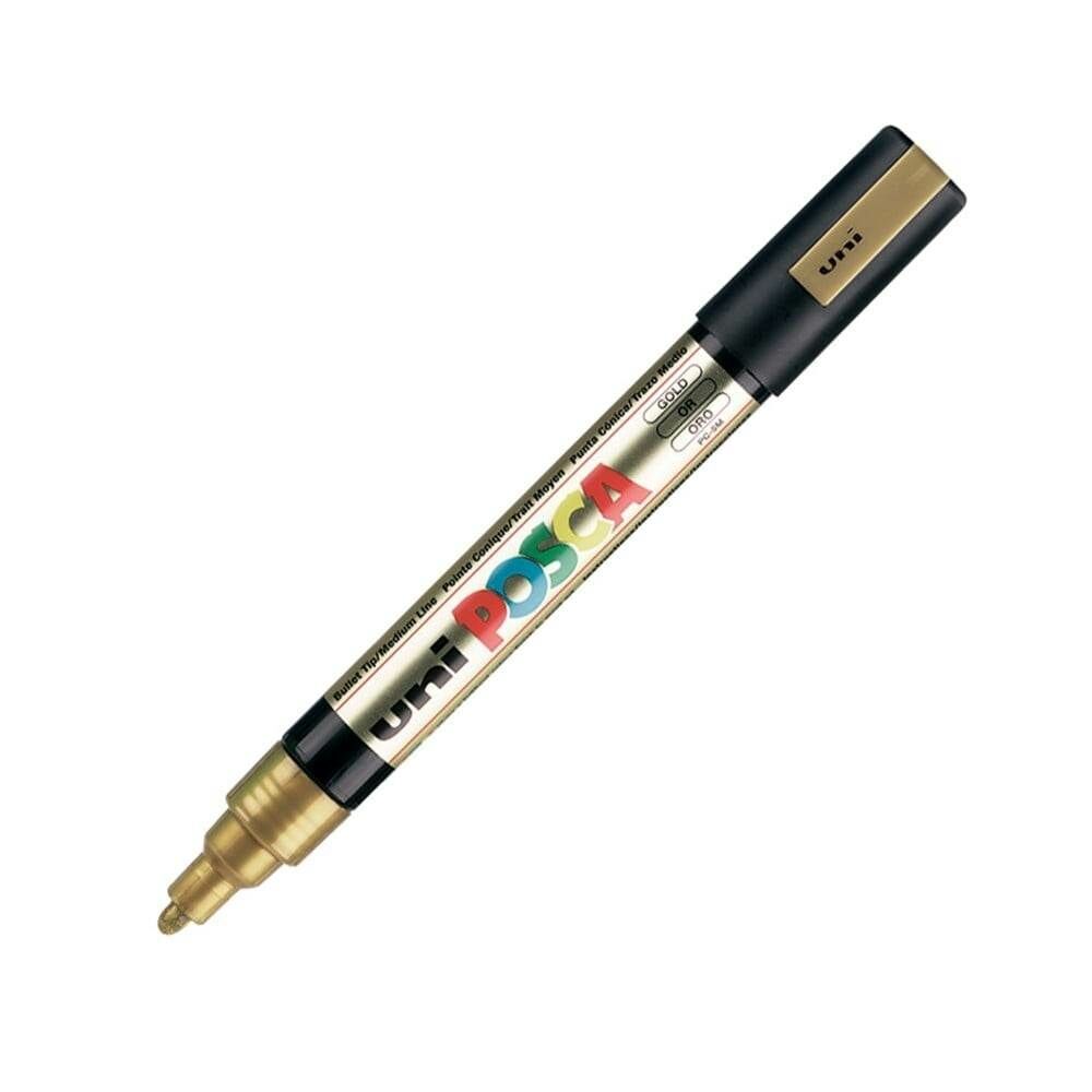 Uniball Posca Boyama Markörü PC-5M 1.8-2.5 mm Altın