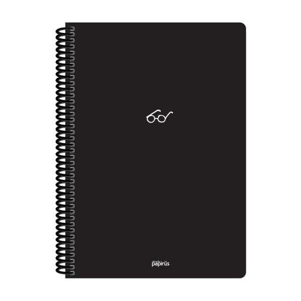 Mini 16x23 72 Yaprak Kareli Plastik Kapak Spiralli Defter 6281