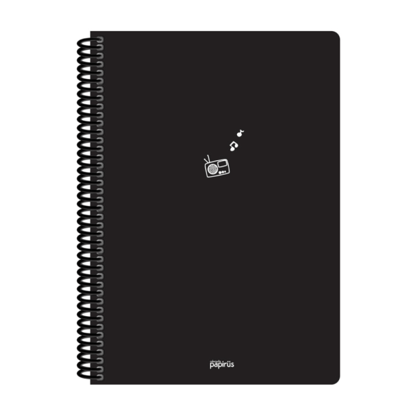 Mini 16x23 72 Yaprak Kareli Plastik Kapak Spiralli Defter 6281