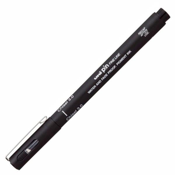 Uni Pin Fine Line Kesik Uçlu Kaligrafi Kalemi 2.0 Siyah CS3-200