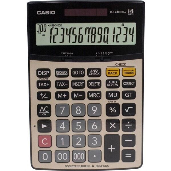 Casıo Hesap Makinesi Masaüstü Dj-240D Plus 14 Hane