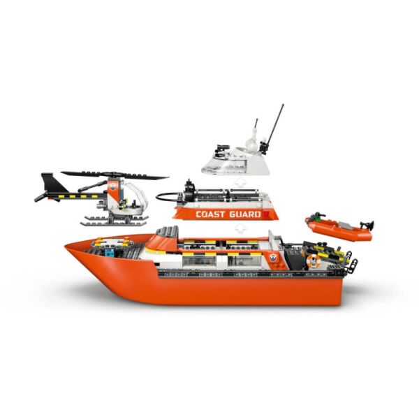 LEGO® City Sahil Güvenlik Kurtarma Botu ve Helikopteri 60504