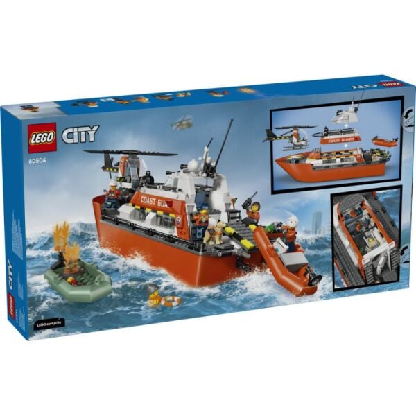 LEGO® City Sahil Güvenlik Kurtarma Botu ve Helikopteri 60504